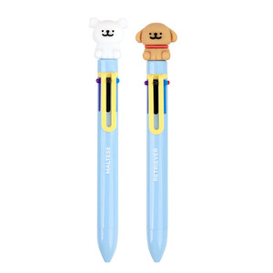 Maltese Figure 6-in-1 Multi-Color Ballpoint Pen