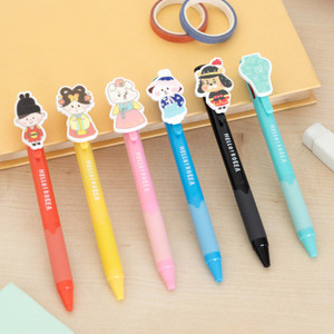 Romane Hello Korea 3 Color Multi Gel Pen