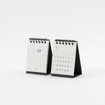2027 Lined Tiny Desk Calendar Set of 2