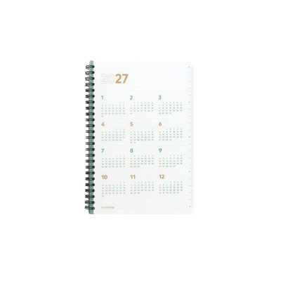 2027 Second Medium Dated Monthly Planner