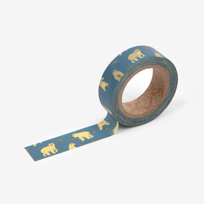 Dailylike Friendly Bear Single Washi Masking Tape, product design shown