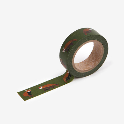 Dailylike Lesser Panda Single Washi Masking Tape, product design shown