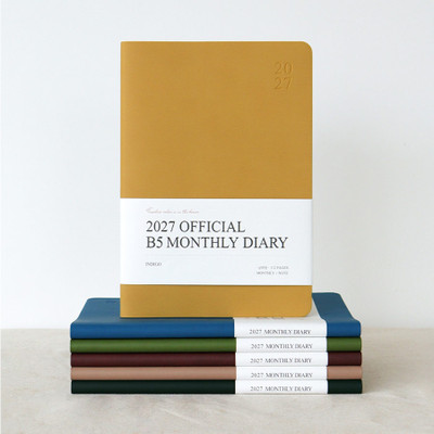 Indigo 2027 Official B5 Dated Monthly Planner Scheduler