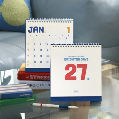 2027 Square Monthly Desk Calendar