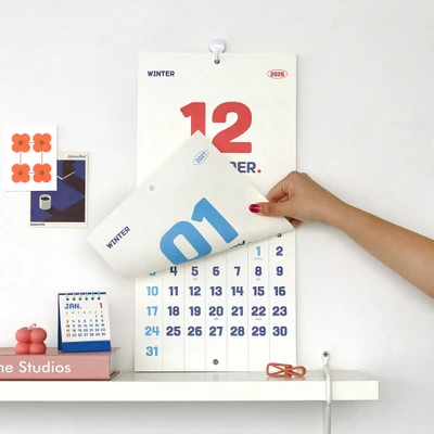 2027 Square Monthly Wall Calendar