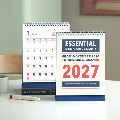 2027 Essential Desk Calendar