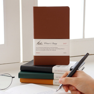 Indigo 2027 Writer's Leather B6 Dated Weekly Diary
