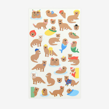 For your heart paper adhesive sticker - Otter