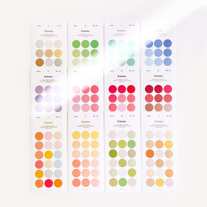 NACOO Palette Colorful Circle Paper Sticker Pack