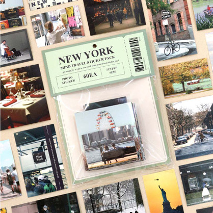 New York Mind Travel Photo Sticker Pack
