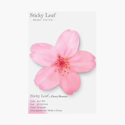 Cherry blossom pink sticky memo notes Small