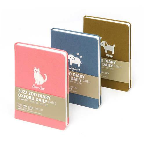 2022 Zoo Oxford Dated Daily Diary Scheduler