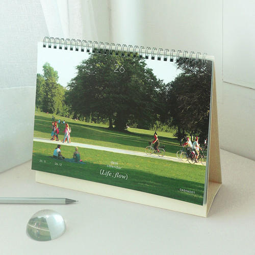 Dash and Dot 2026 Life Flow Monthly Desk Calendar