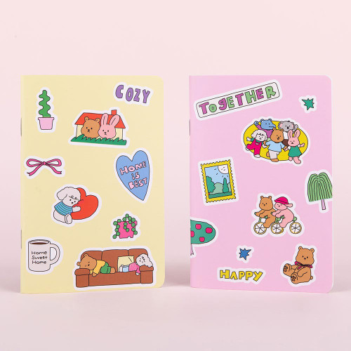Dailylike My Buddy Point Sticker Mini Grid Notebook Set