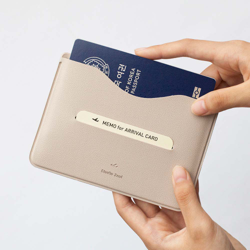 Beige - Essential Passport Sleeve Holder