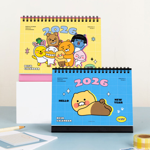 Kakao Friends 2026 Small Desk Calendar
