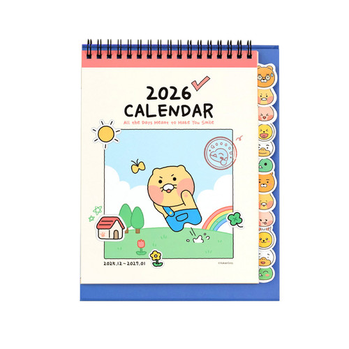 Kakao Friends 2026 Index Desk Calendar