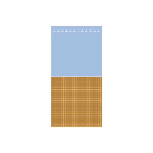 Notful Half Dateless Monthly Planner Notepad