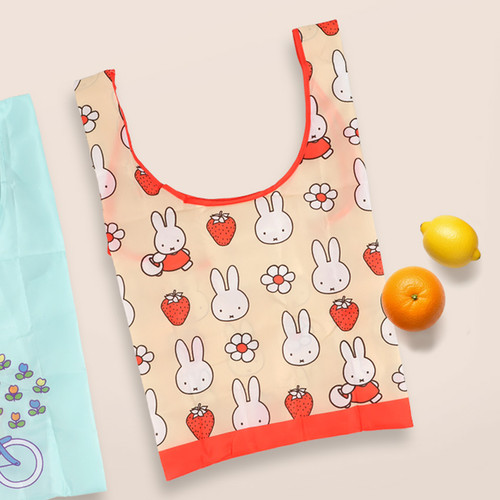 Miffy Strawberry Foldable Reusable Shopping Bag
