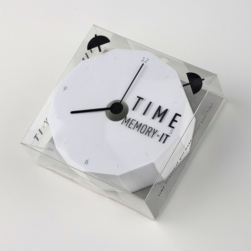 Time Memory It Clock-Shaped Memo Pad