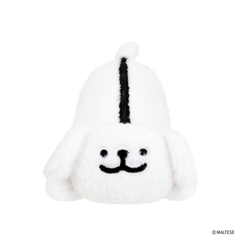 Maltese Fluffy Maltese Puppy Plush Pencil Case