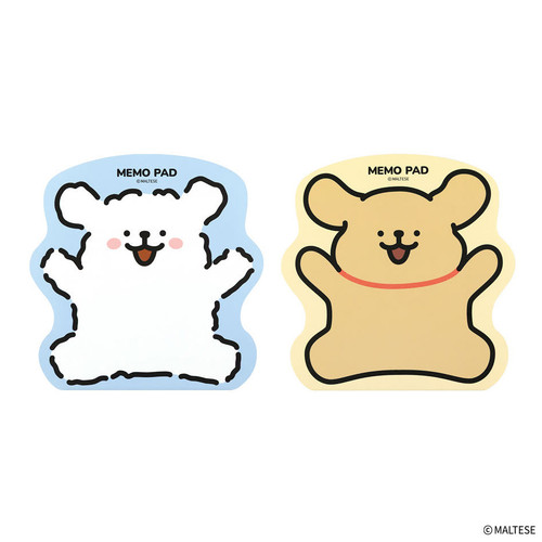 Maltese Puppy Shape Memo Notepad