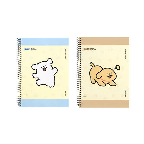 Maltese Puppy B5 Blank Notebook