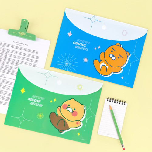 Kakao Friends Vivid A4 Velcro Document Organizer