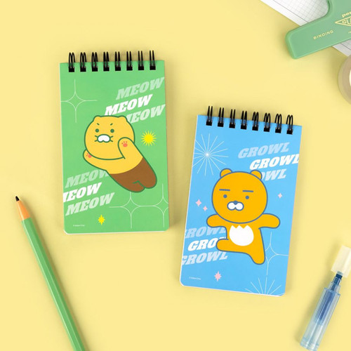 Kakao Friends Vivid Hardcover Lined Memo Notepad