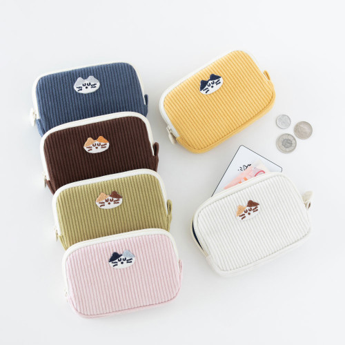 Romane Brunch Brother Mogry Corduroy Card Wallet