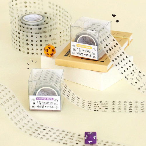 ICONIC Doodle Kiss Cut Diary Sticker Tape Roll