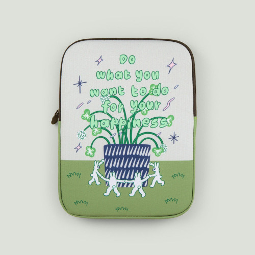 All new frame Happiness Clover iPad Tablet & 13-inch Laptop Sleeve