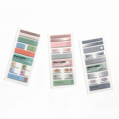 Be On D Short Translucent Highlighter Sticky Index Tab Set