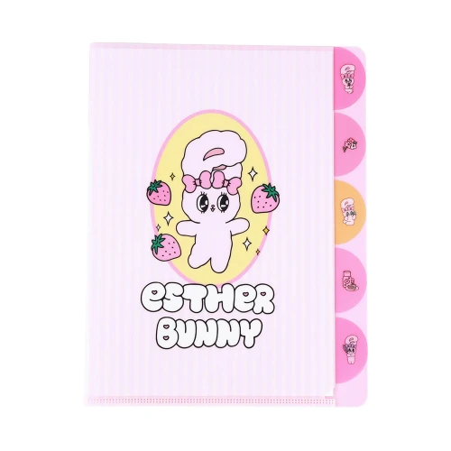 Esther Bunny 5 Pockets A4 Document Organizer