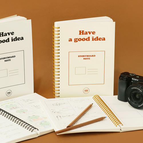 Basic A5 Storyboard Spiral Notebook
