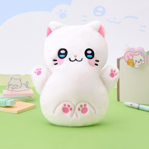 Meow Man Cute Cat Plush Zipper Pouch