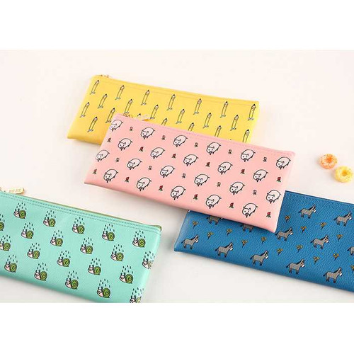 Livework Jam Jam cute pattern wide zipper pouch