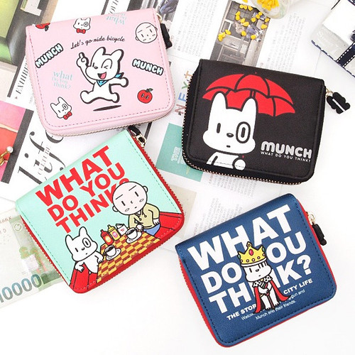 2Young Munch zip around bifold wallet