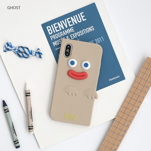 Ghost - ROMANE Brunch brother silicone case for iPhone X ver2
