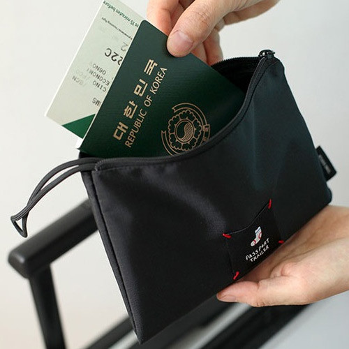 Long or short water resistant passport pouch