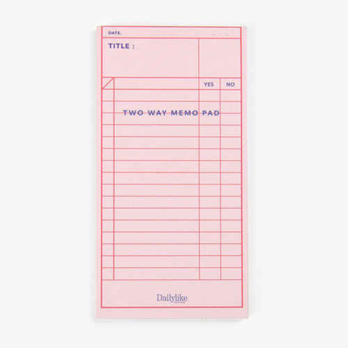 Dailylike Checklist two way memo writing notepad