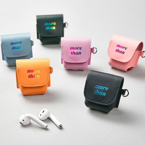 Antenna Shop Holographic real leather AirPods case bag