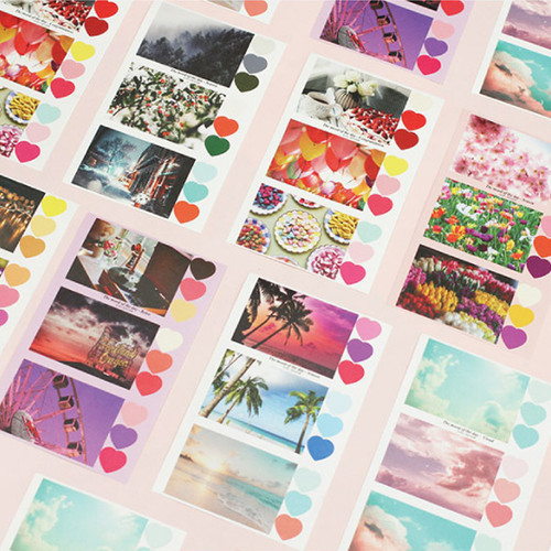 ICIEL Daily photo heart paper sticker