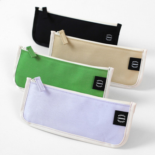 2NUL Pencil keeper flat zipper cotton pen case