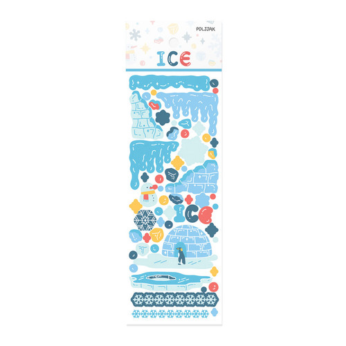 Appree Ice Frame Glitter Removable Sticker