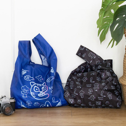 Romane Hello Korea Medium Reusable Foldable Shopping Bag