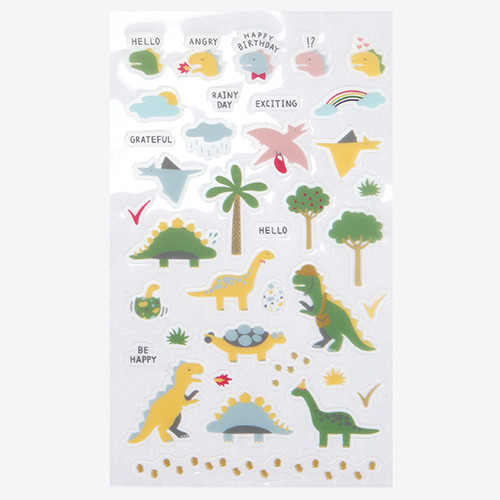 Daily transparent sticker - Dinosaur