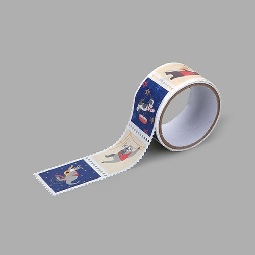 Dailylike Animal musicians deco single stamp masking tape
