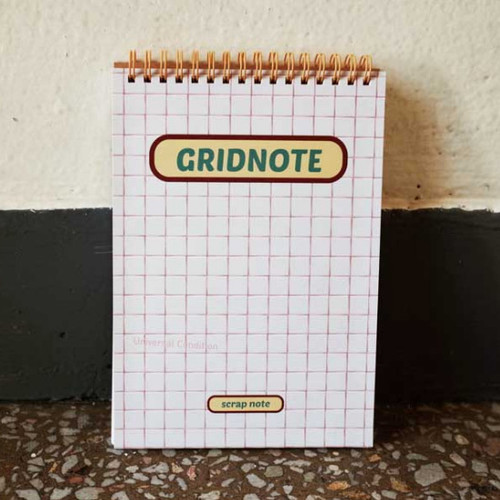 UNIVERSAL CONDITION Scrap note A5 size spiral grid notebook