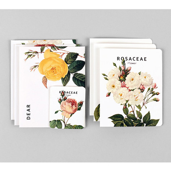 Flower illustration card set